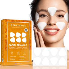 SILKDERMIS forehead triangle patch applied for smoother skin
