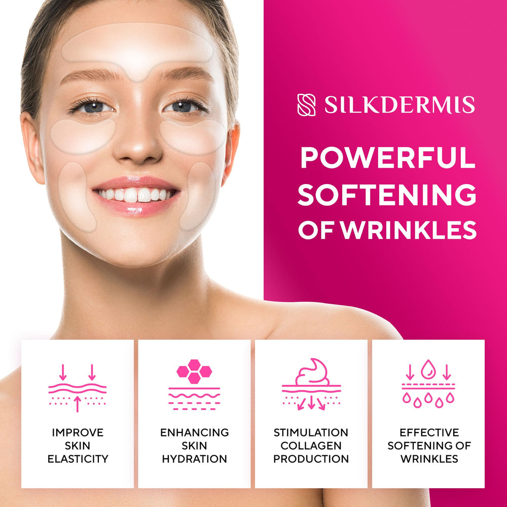 SILKDERMIS smile-lines patch helps soften nasolabial folds for a brighter expression.