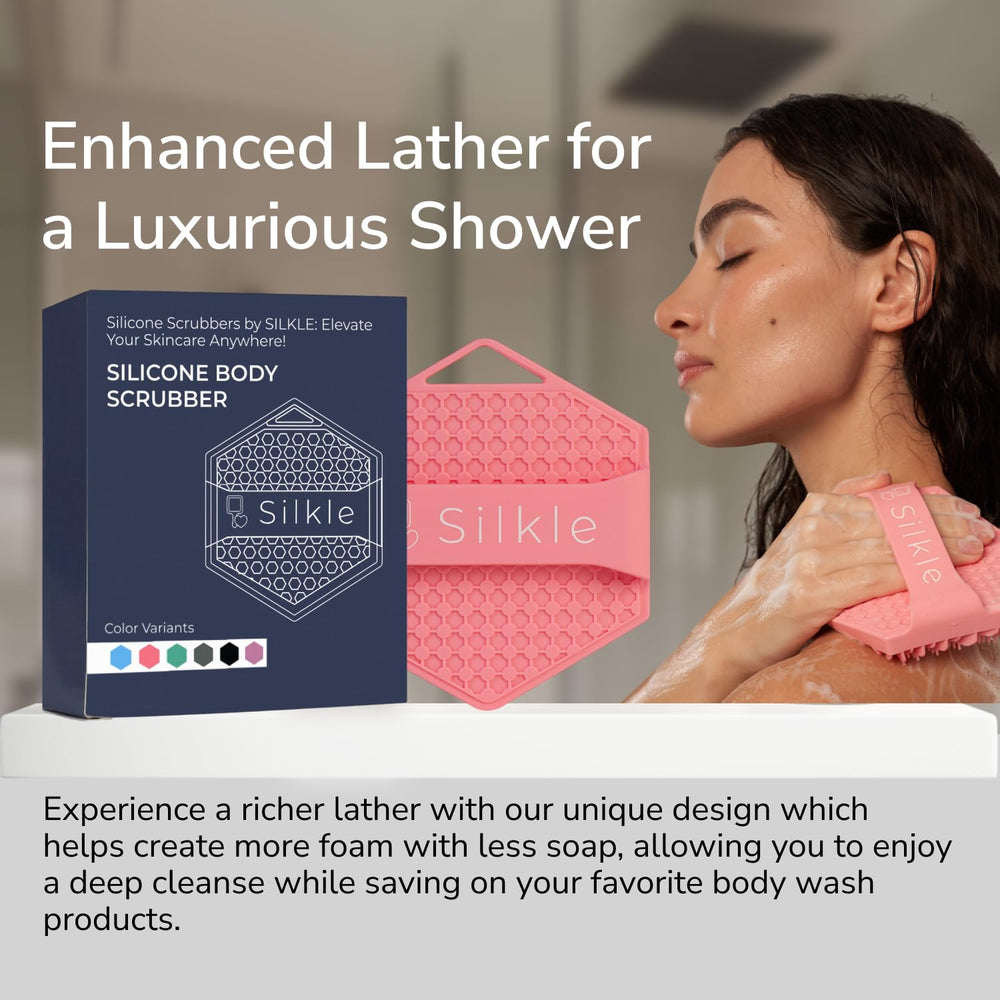 SILKLE hygienic loofah alternative replaces mesh puffs with long-lasting performance.