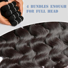 Silky Longess 12A body wave bundle 20-inch weft detail for durability.