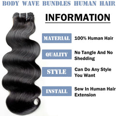 Silky Longess 12A body wave bundle 24-inch showing long-lasting volume and shine.