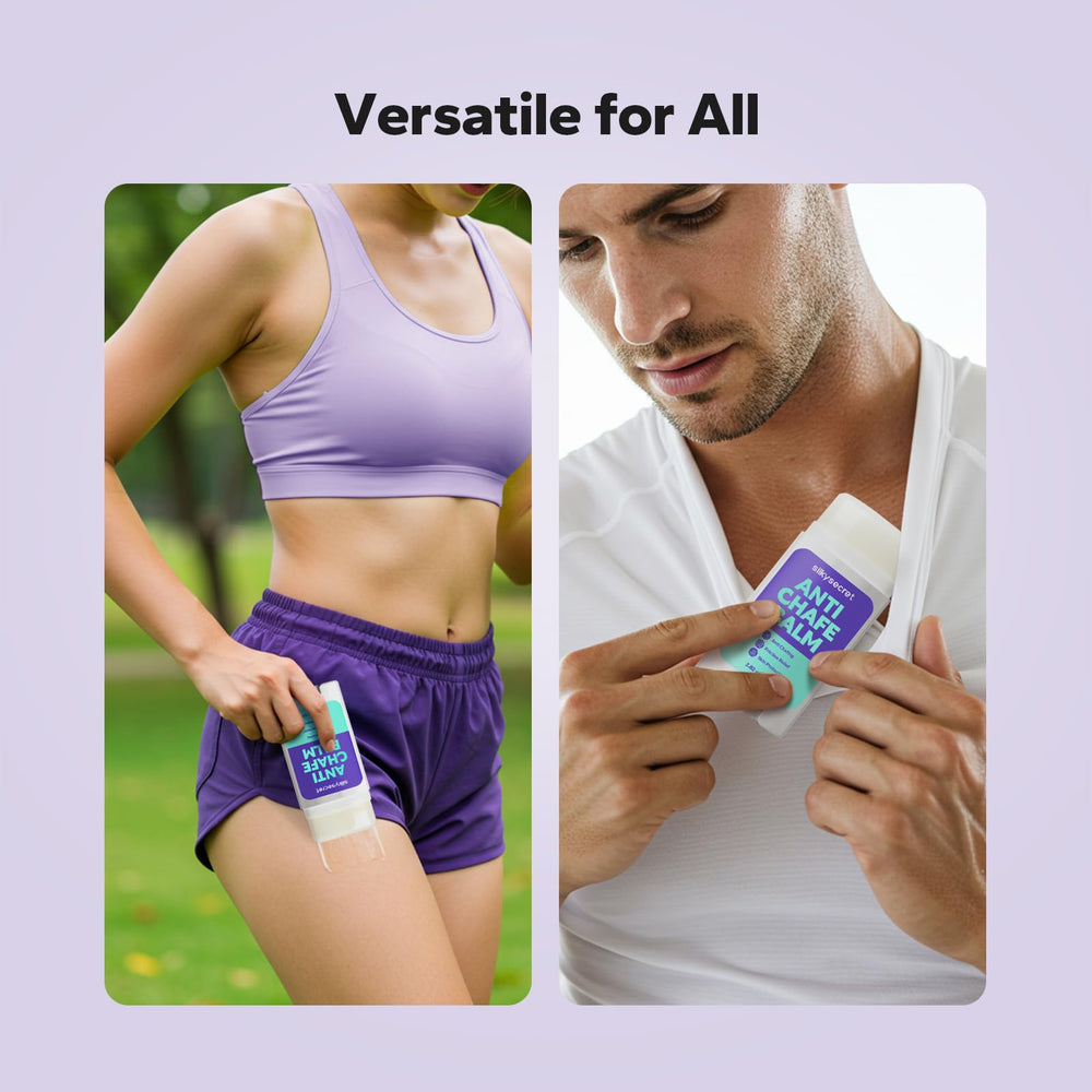 SilkySecret Anti-Chafing Stick ready in gym bag for workouts