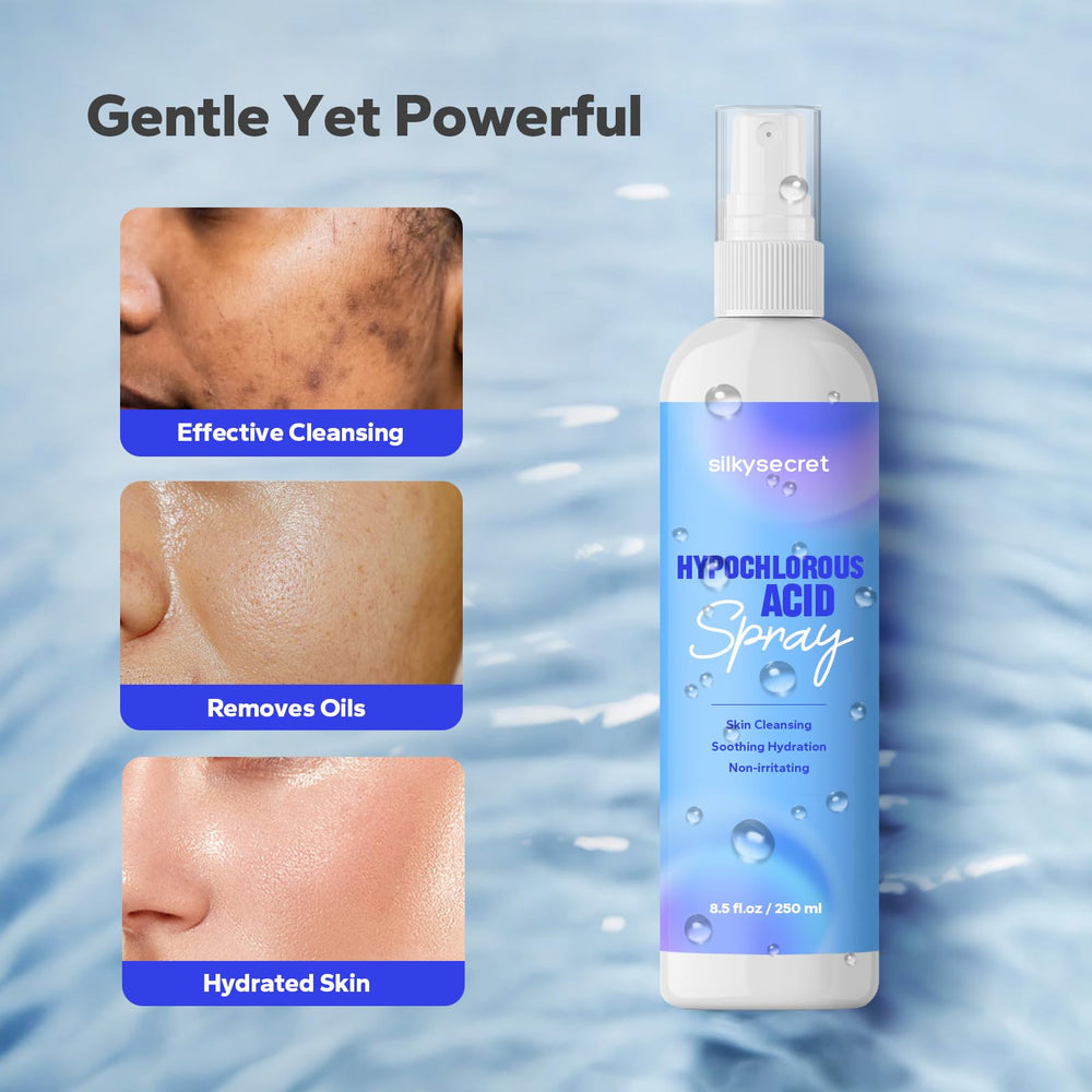 SilkySecret HOCL spray sanitizes makeup tools safely and effectively