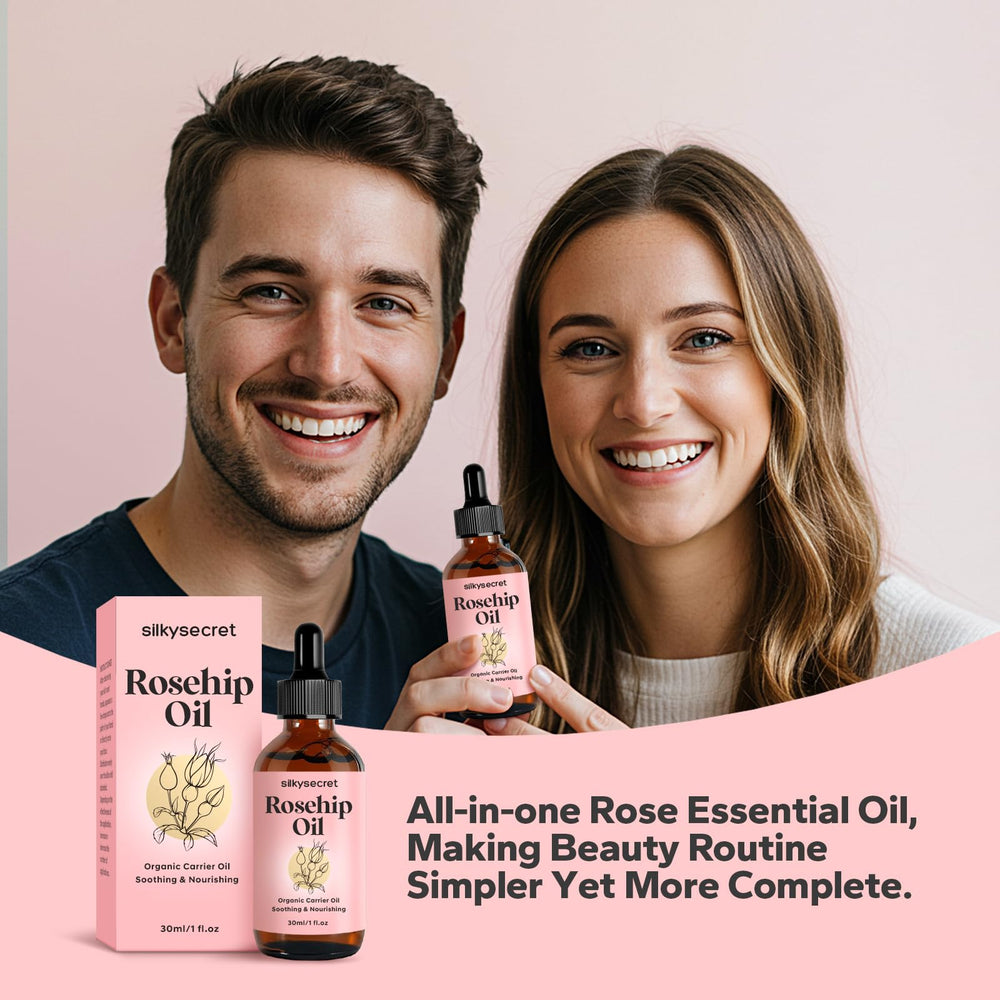 SilkySecret Rosehip Oil gua sha ready glide for relaxing facial massage.
