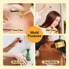 SilkySecret Vitamin E Oil used as hair treatment for shine and manageability
