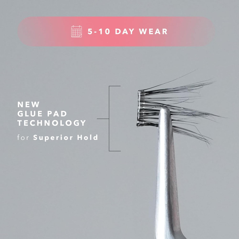 Silly George Pop-On natural-look lashes demonstrate seamless blend with your lashes.