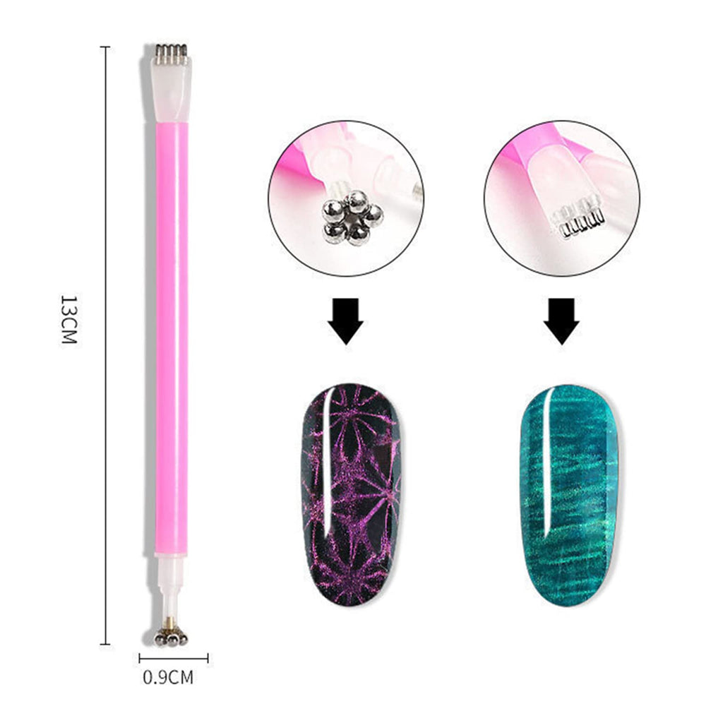 SILPECWEE cat eye magnets offer precise control during nail art.