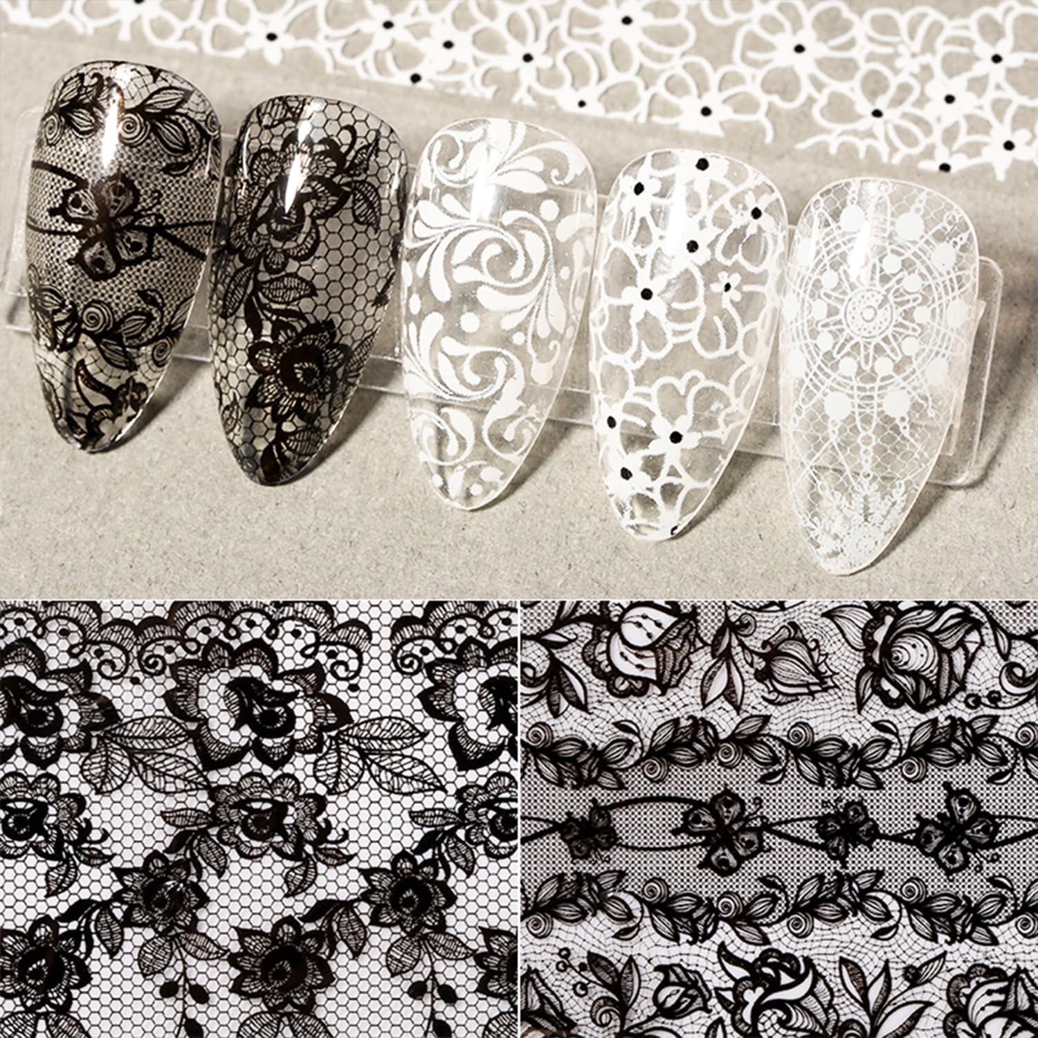 SILPECWEE transfer decals for quick chic nail art at home.