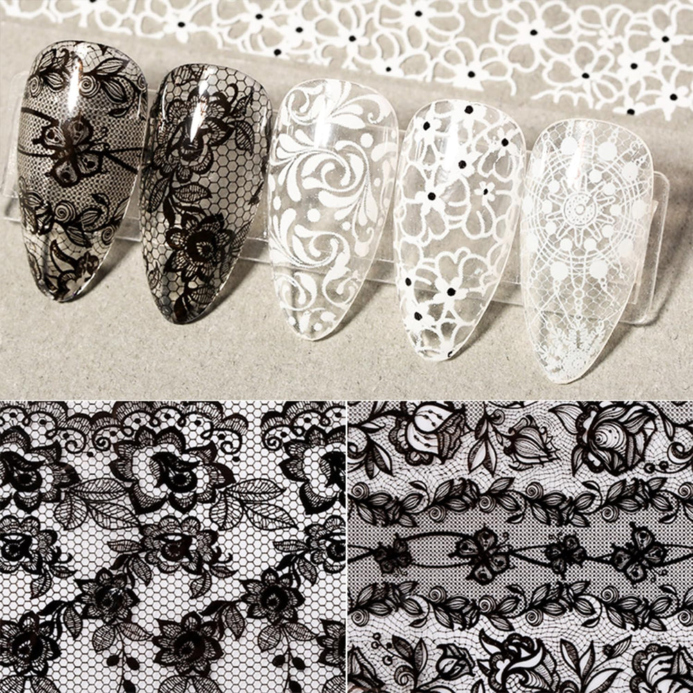 SILPECWEE transfer decals for quick chic nail art at home.