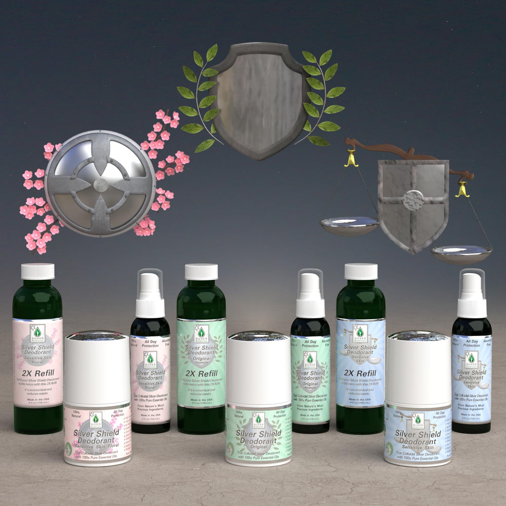 Silver Botanicals refill bottle shows BPA-free material and eco-conscious design.