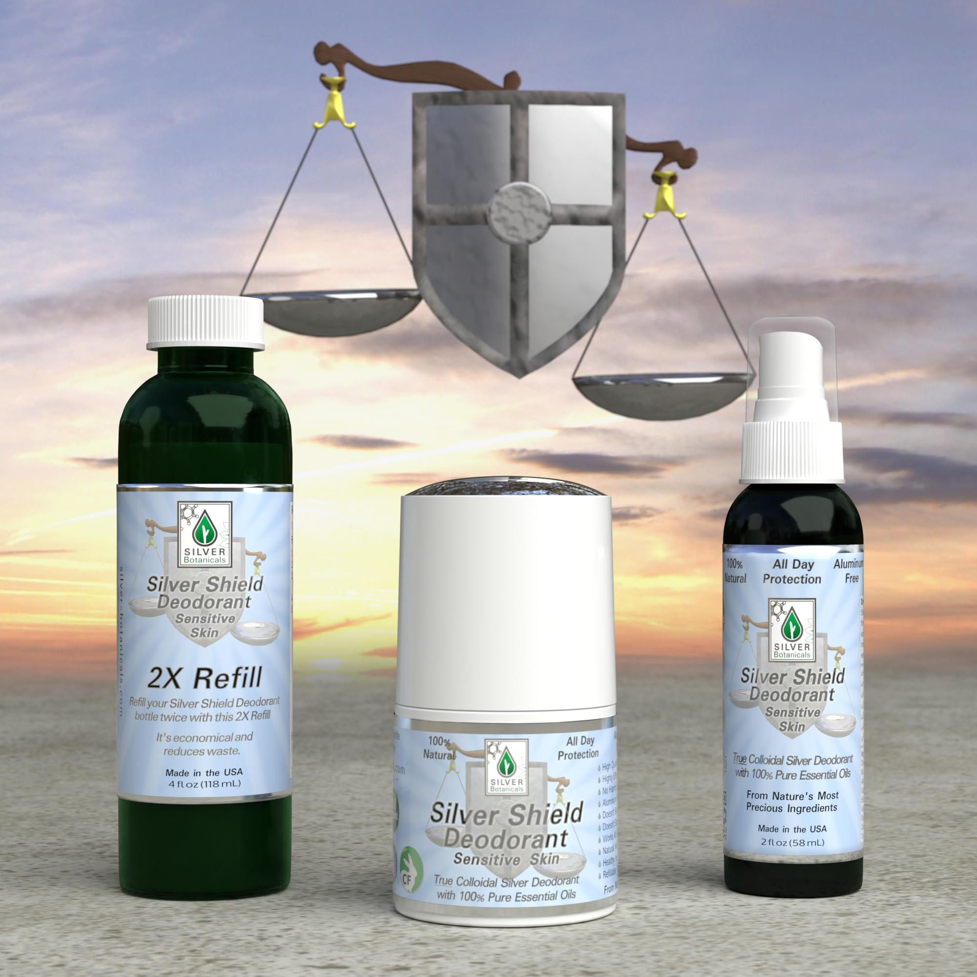 Silver Botanicals floral scent from essential oils provides a pleasant fragrance.