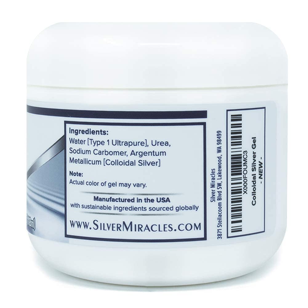 Silver Miracles Nano Silver Gel applied to irritated skin for comfort.