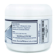 Silver Miracles Nano Silver Gel applied to irritated skin for comfort.