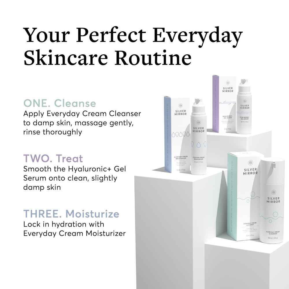 Silver Mirror Everyday Cream Cleanser vegan and USA made label