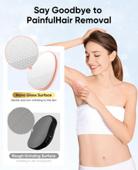 SILVLF Crystal Hair Eraser in circular motion for painless removal.