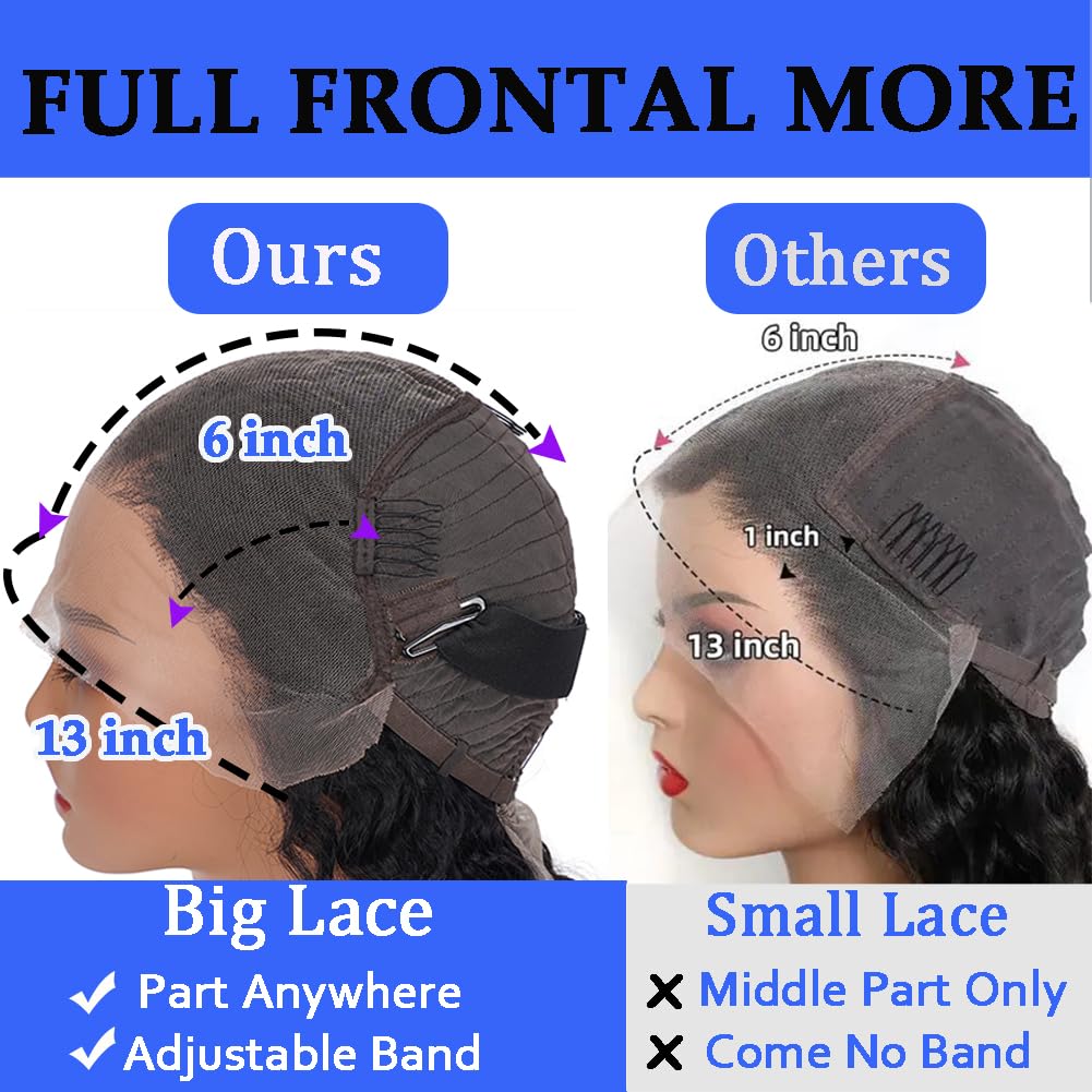 Simeider 13x6 lace front detail for natural scalp appearance.