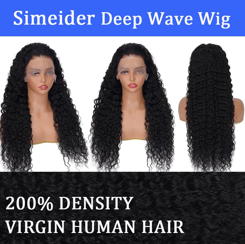 Simeider glueless cap with adjustable straps for comfortable wear.