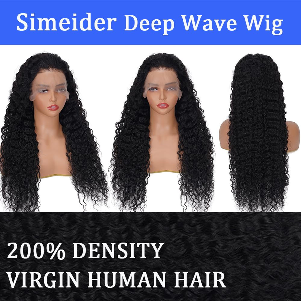 Simeider glueless cap with adjustable straps for comfortable wear.