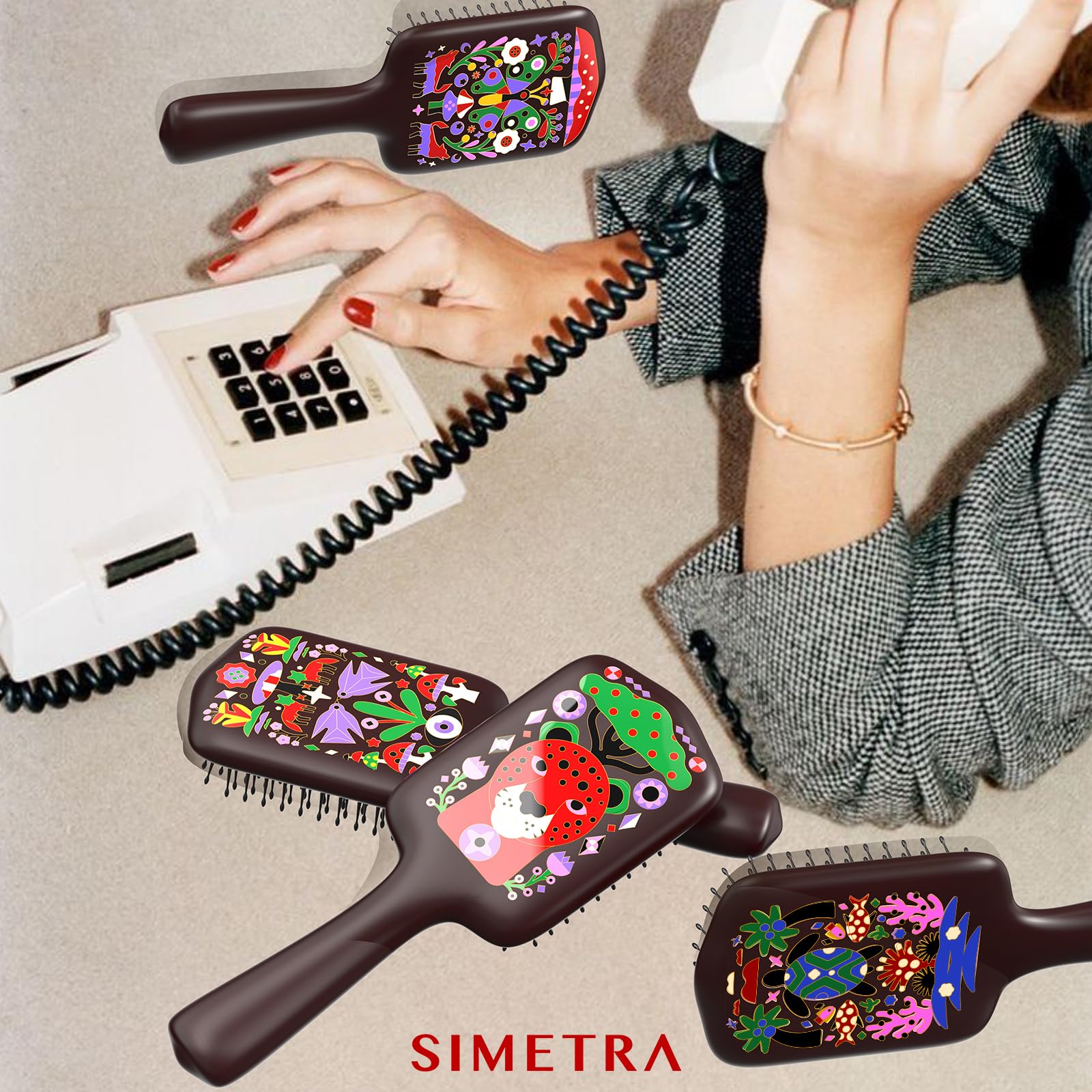 SIMETRA brush suitable for kids and adults across hair types