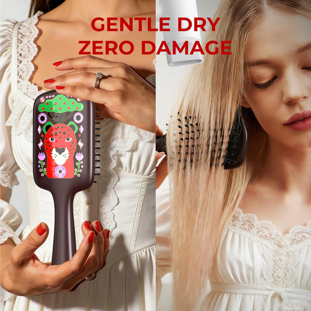 SIMETRA compact, travel-friendly paddle brush for on-the-go care