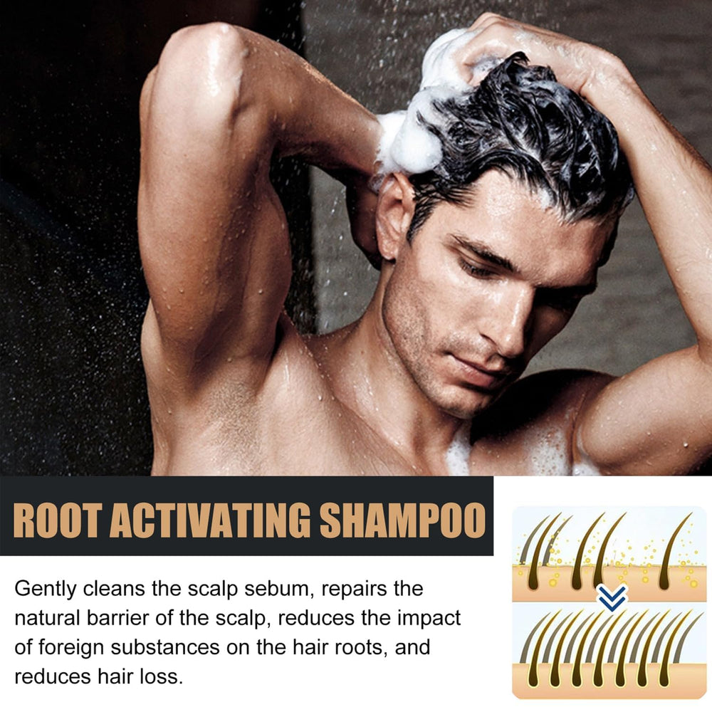 Simnoble Root Activator Shampoo lather close-up highlights nourishing scalp care.