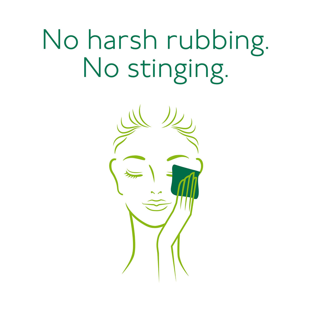 Simple Cleansing Wipes fragrance-free design respects sensitive skin during cleansing.