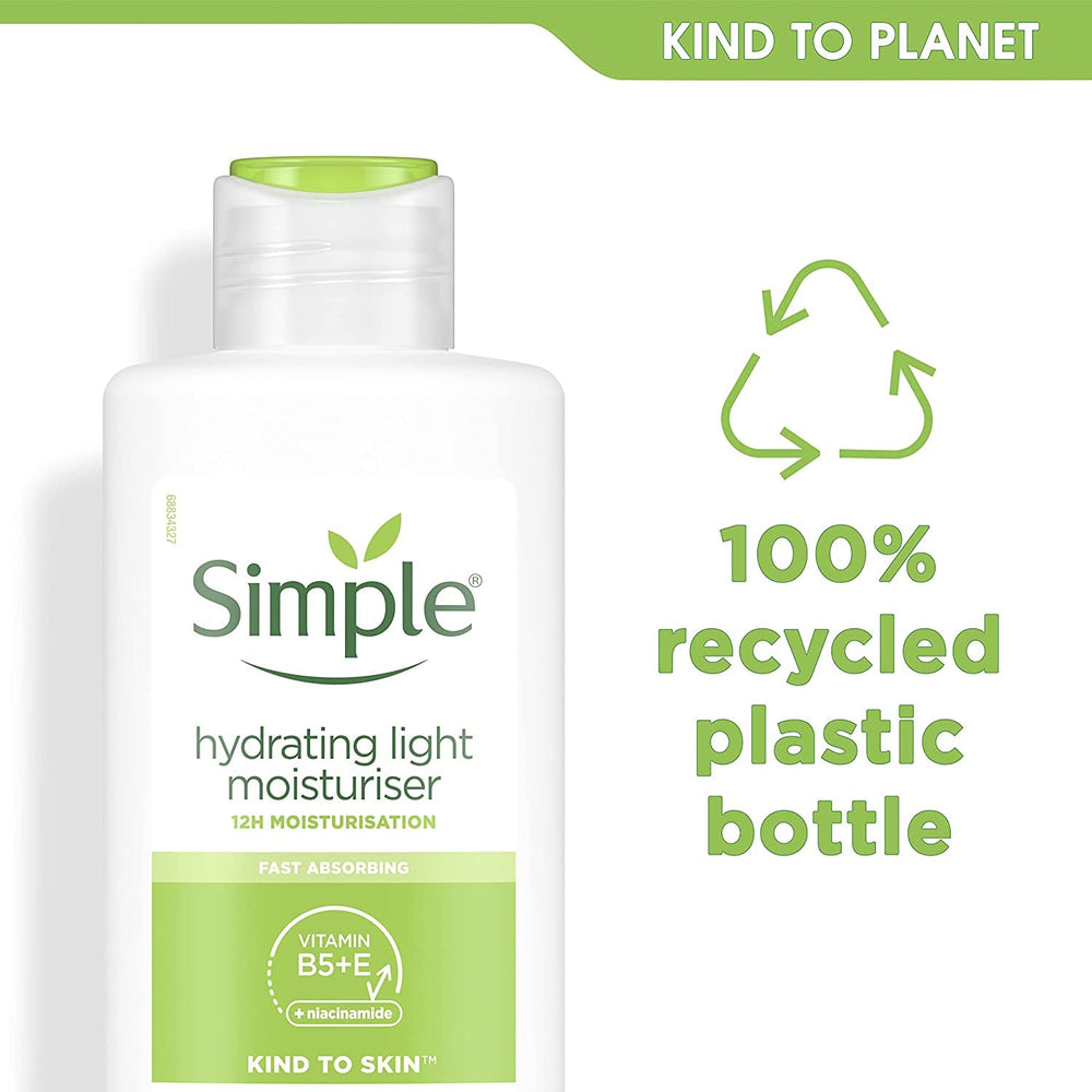 Simple Hydrating Light Moisturizer pack of three display for value