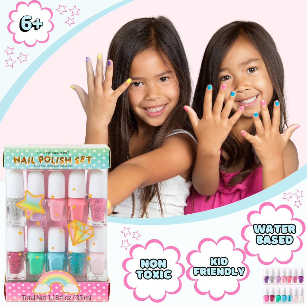 SIMPLE PLEASURES glitter shimmer shades add sparkle to special occasions.