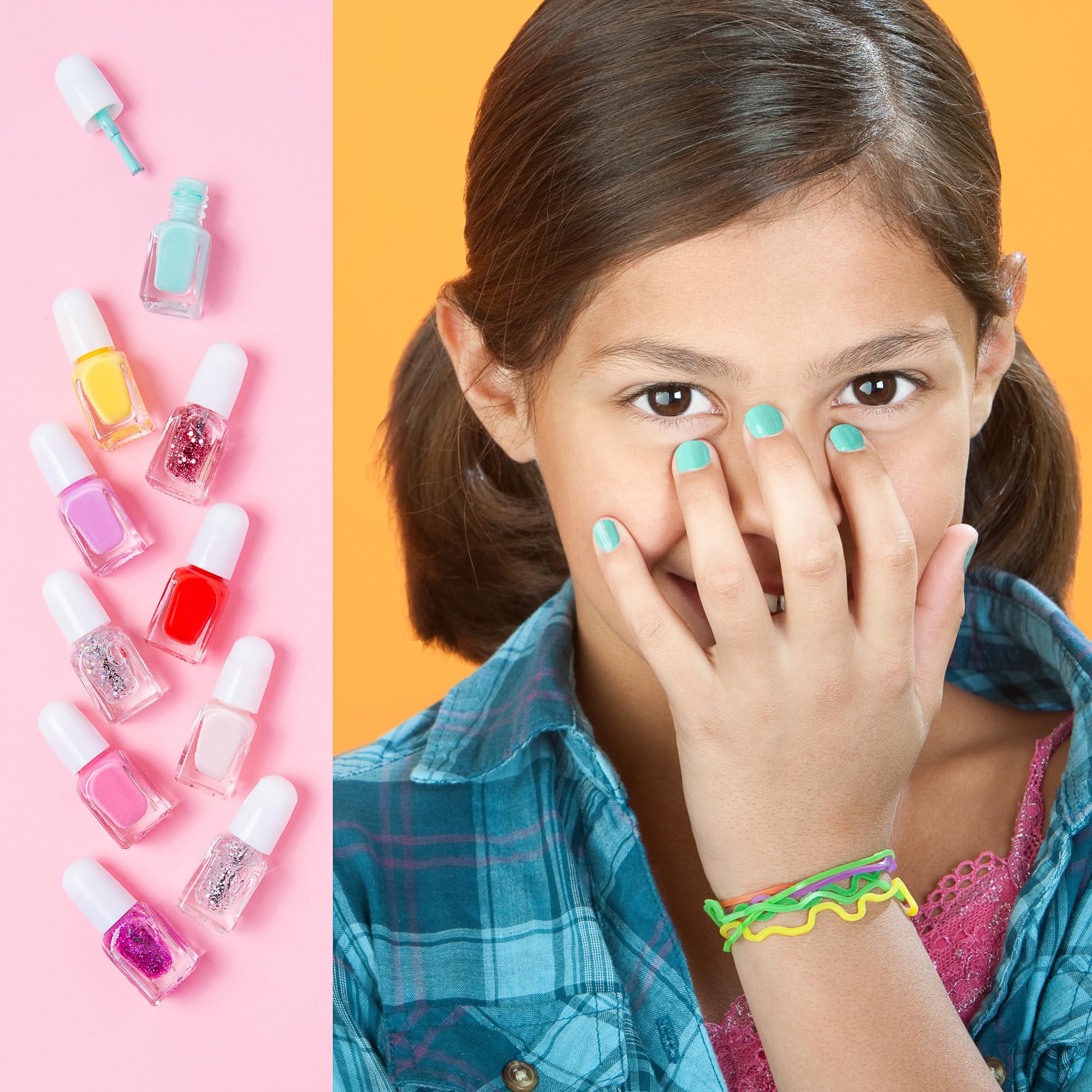 SIMPLE PLEASURES kid-friendly nail-art kit encourages creativity and self-expression.