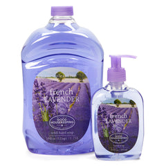 SIMPLE PLEASURES lavender hand soap bottle for refreshing cleansing with light fragrance