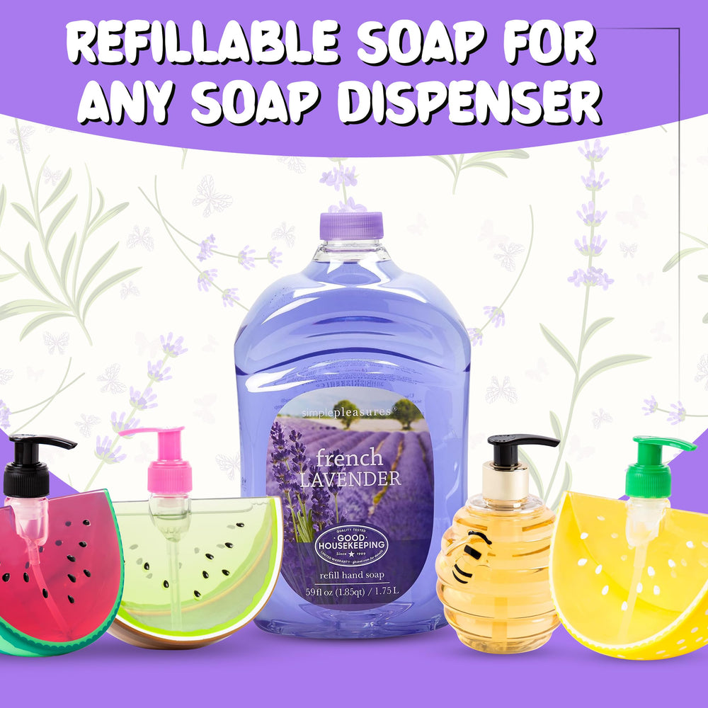 SIMPLE PLEASURES lavender refill 59oz bulk jug for steady home supply