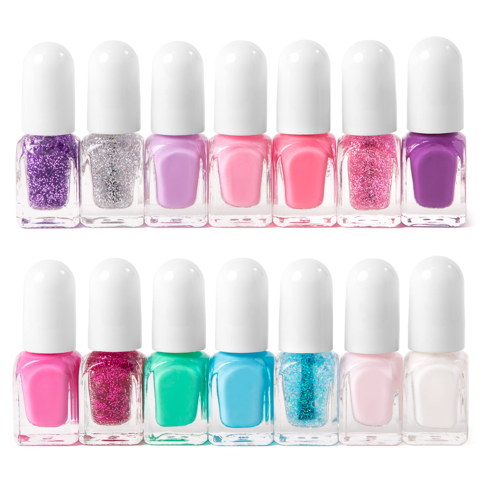 SIMPLE PLEASURES pink unicorn glitter shades spark imaginative play and creative nail art.