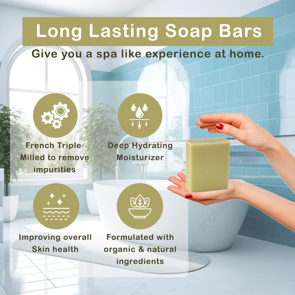 Single French Pear soap bar from Simple Scents Australia on a clean surface.