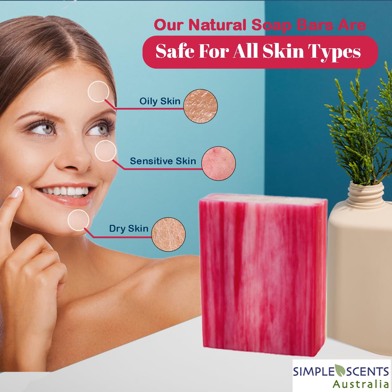 Fragrance-rich Goats Milk and Berries bar for a refreshing bath.