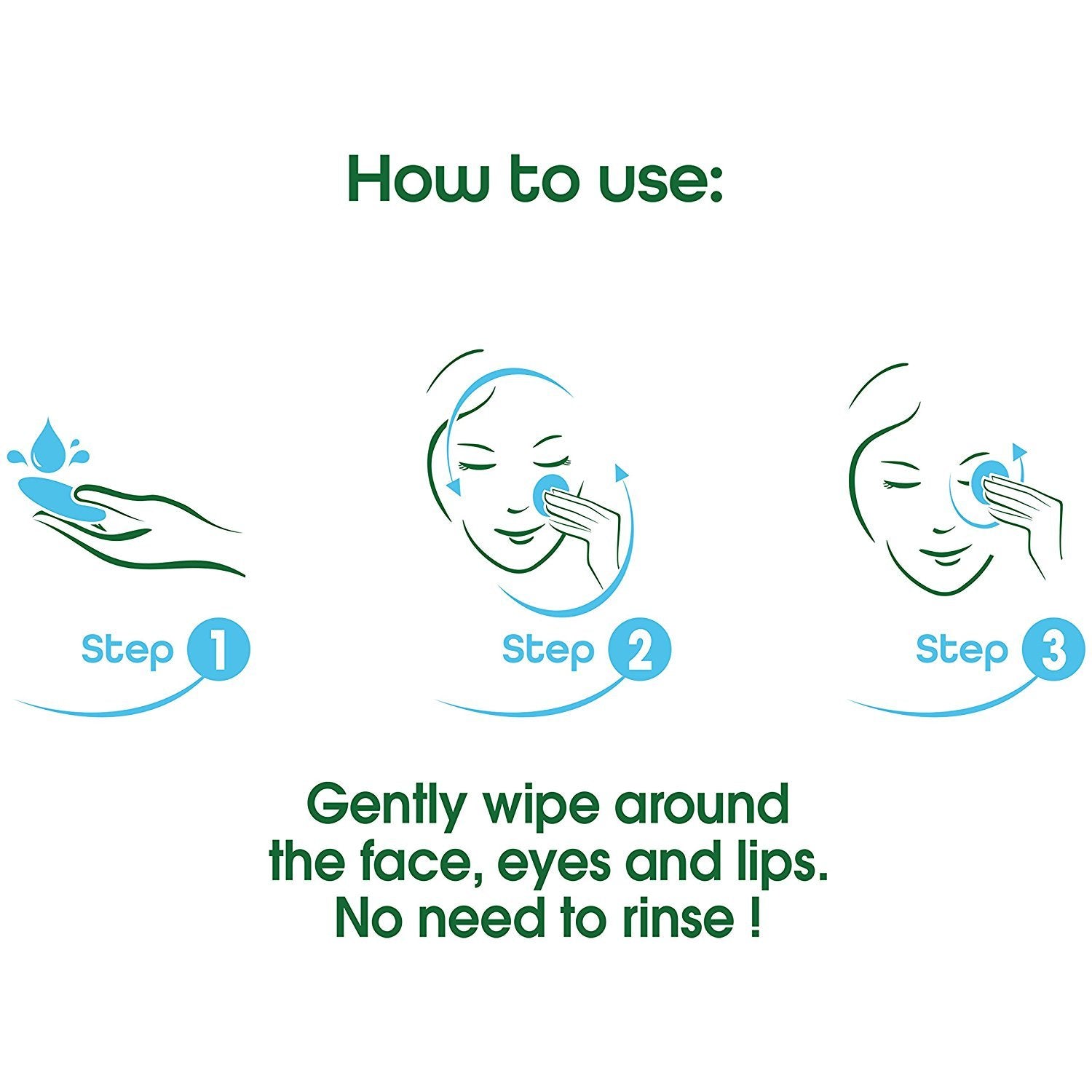 Close-up of Simple Water Boost being applied to face to cleanse and hydrate gently