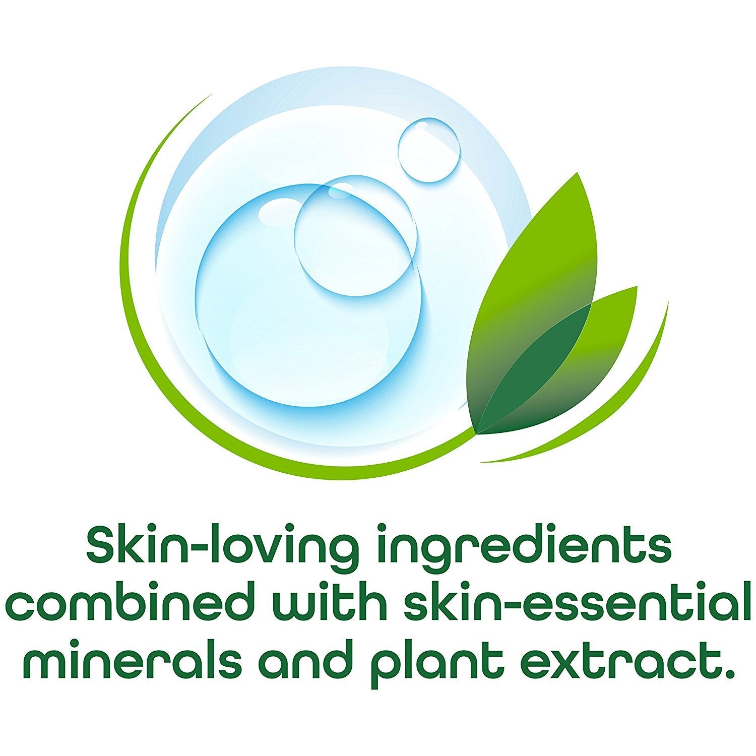 Product packaging image showing easy, no-rinse cleansing for dry or sensitive skin