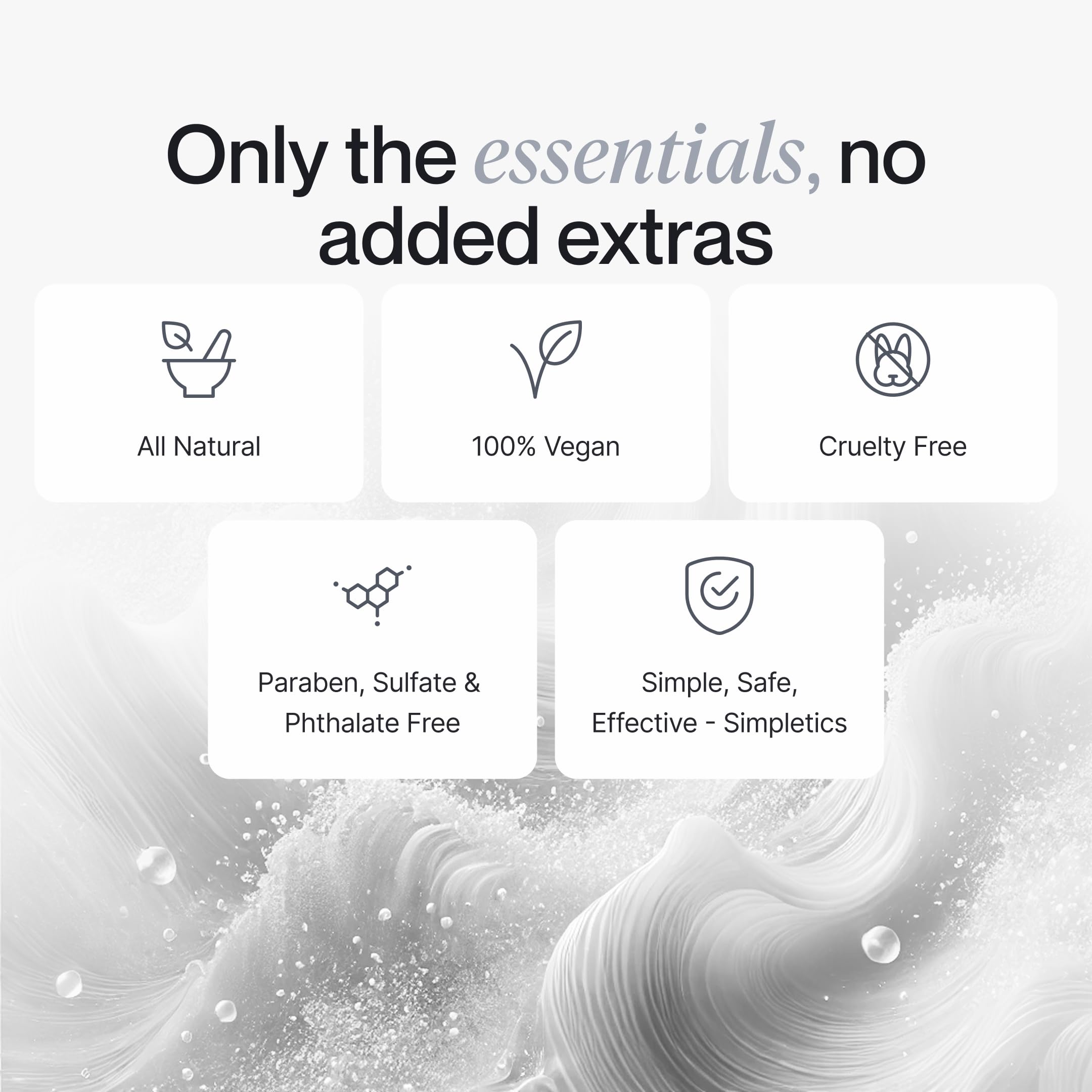 Simpletics unisex sea salt spray supports versatile waves for all hair types