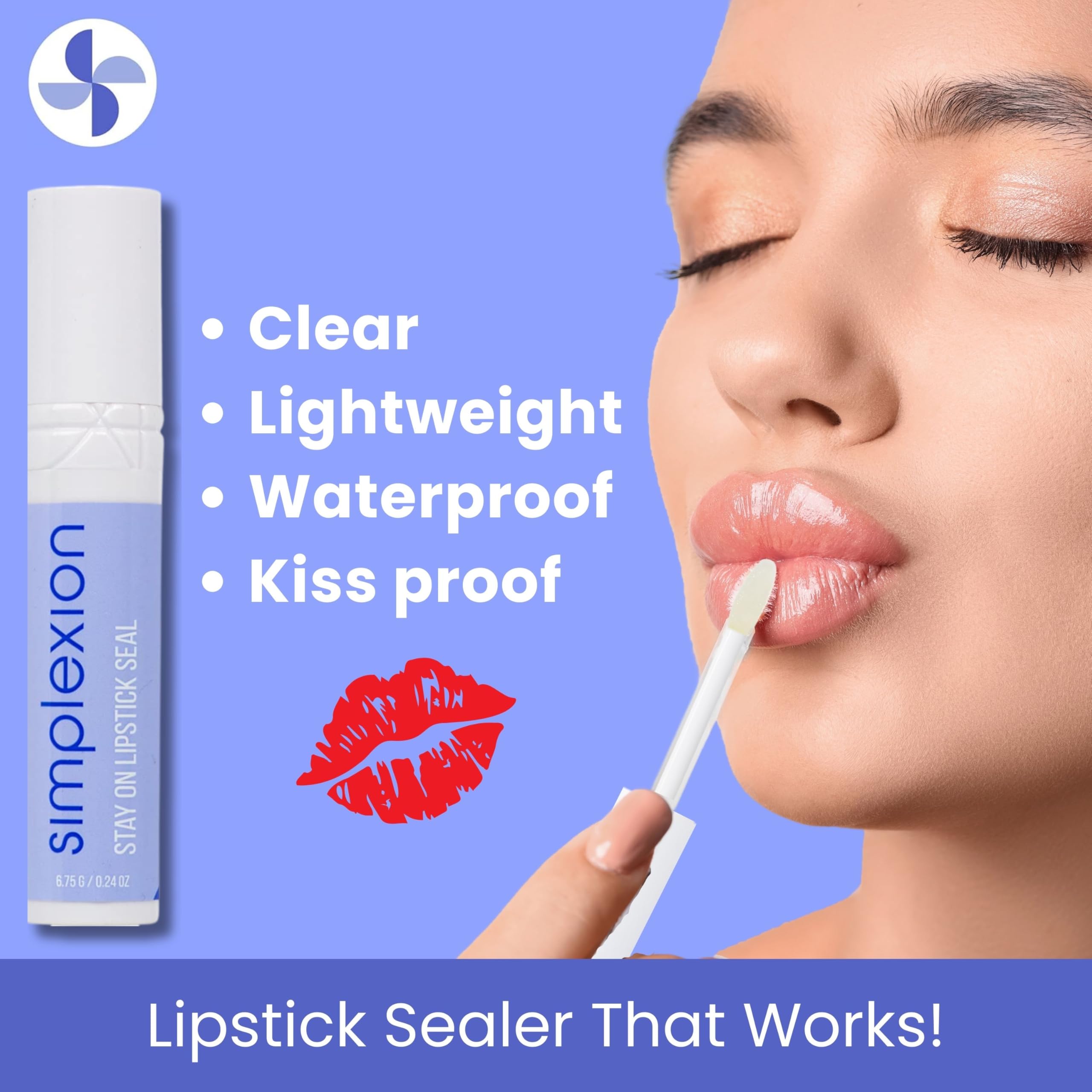 Simplexion Stay On Lipstick Seal compact packaging designed for travel