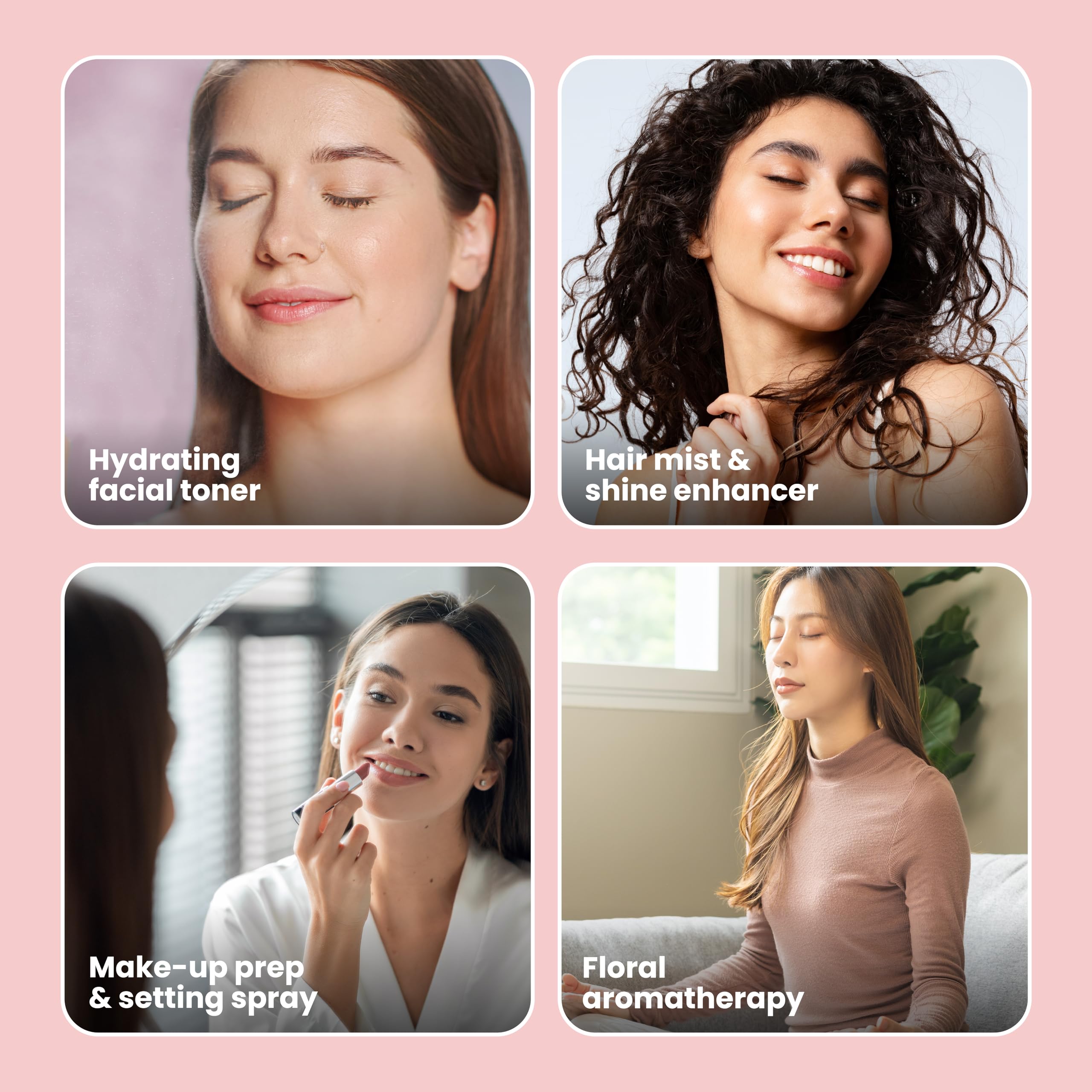 Body mist use adds a cooling spa-like feel.