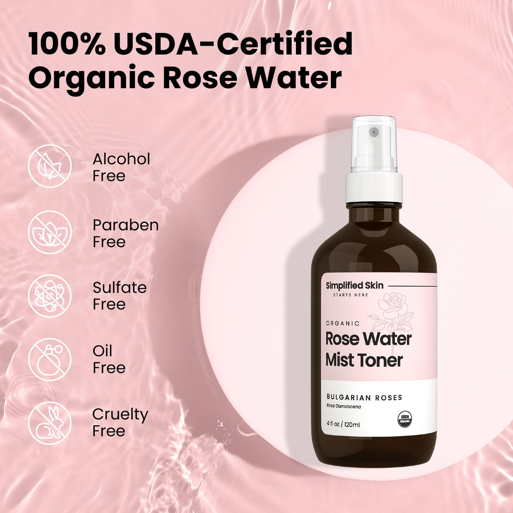 Spa-like ambiance with delicate rose aroma from the spray.