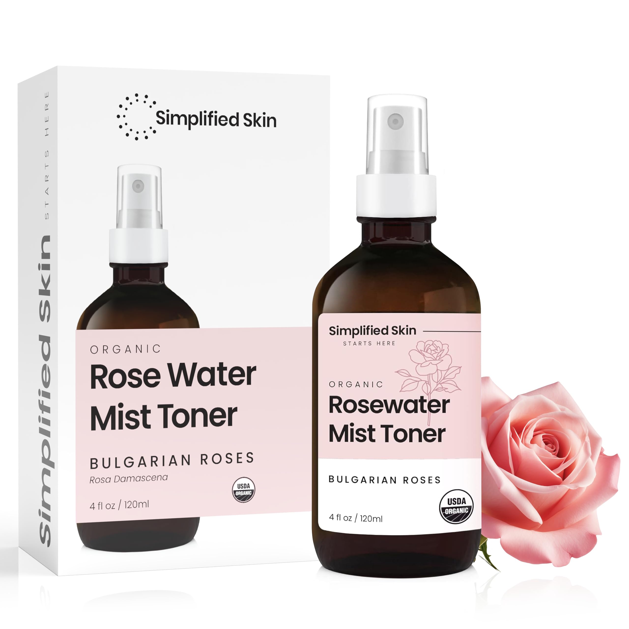 Simplified Skin rosewater spray 2-pack provides versatile skincare.