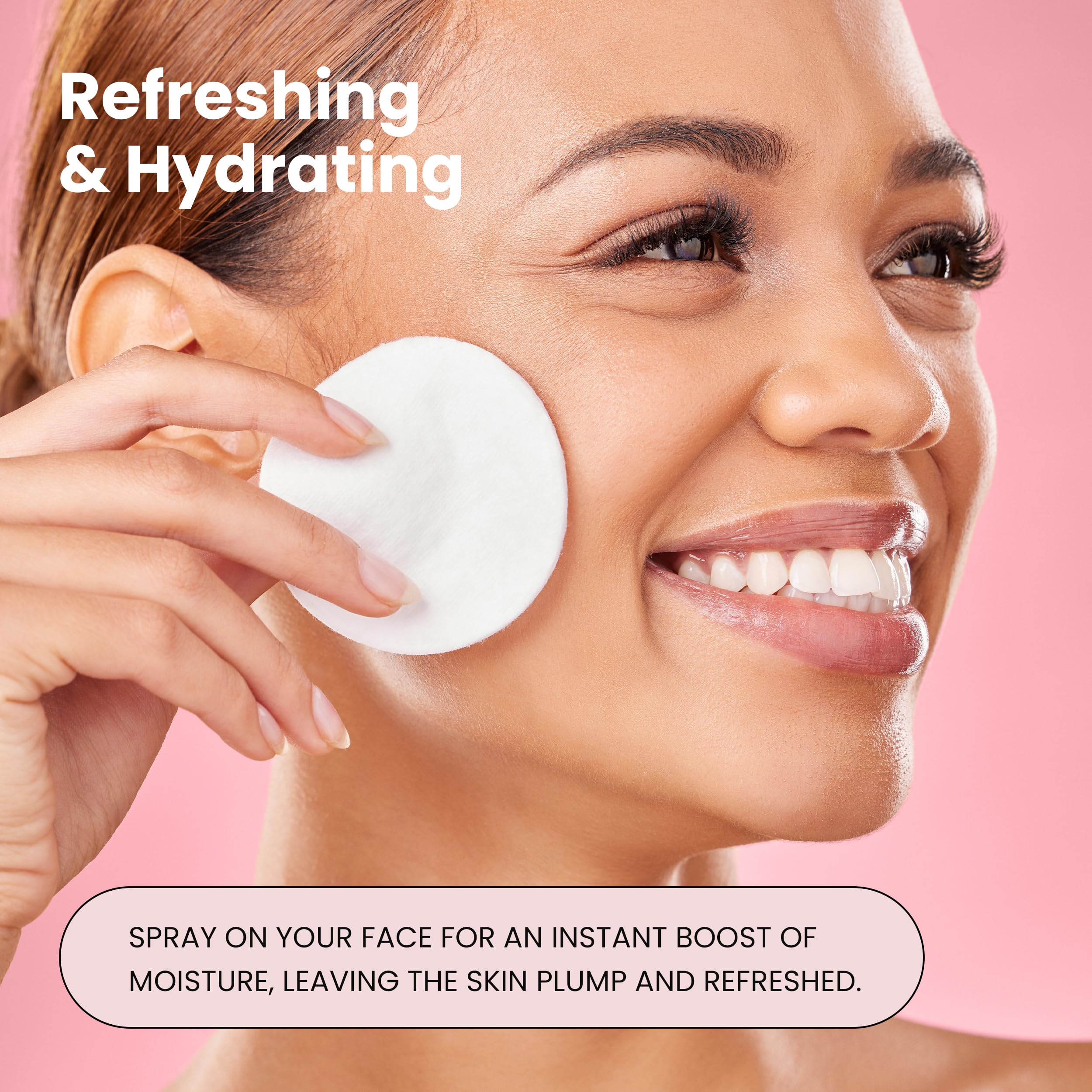Simplified Skin hydrating face mist in use for daytime refresh