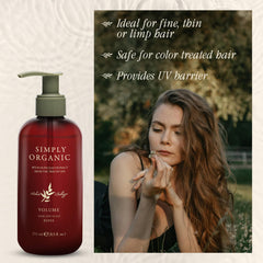 SIMPLY ORGANIC Made in Italy label signals premium, cruelty-free formulation.