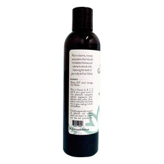 Glimmer Goddess ingredient lineup close-up shows natural actives for scalp health