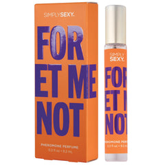SIMPLY SEXY Affirmations Forget Me Not bottle pour for a confident scent trail.