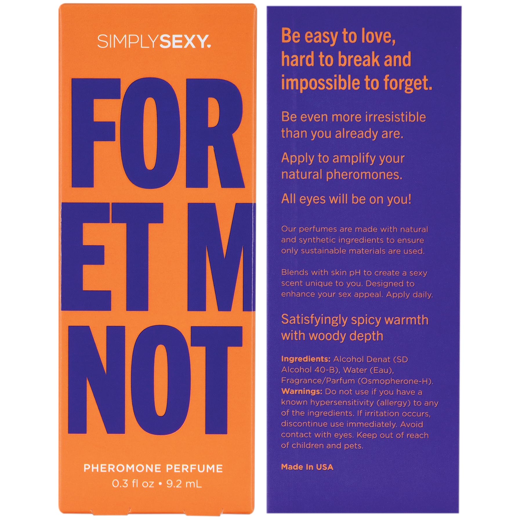 SIMPLY SEXY Affirmations Forget Me Not scent trail leaves a lasting impression.