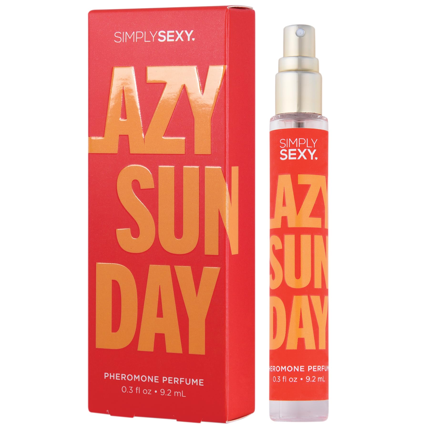SIMPLY SEXY Affirmations Lazy Sunday label closeup highlights orange blossom and pear for a bright start.