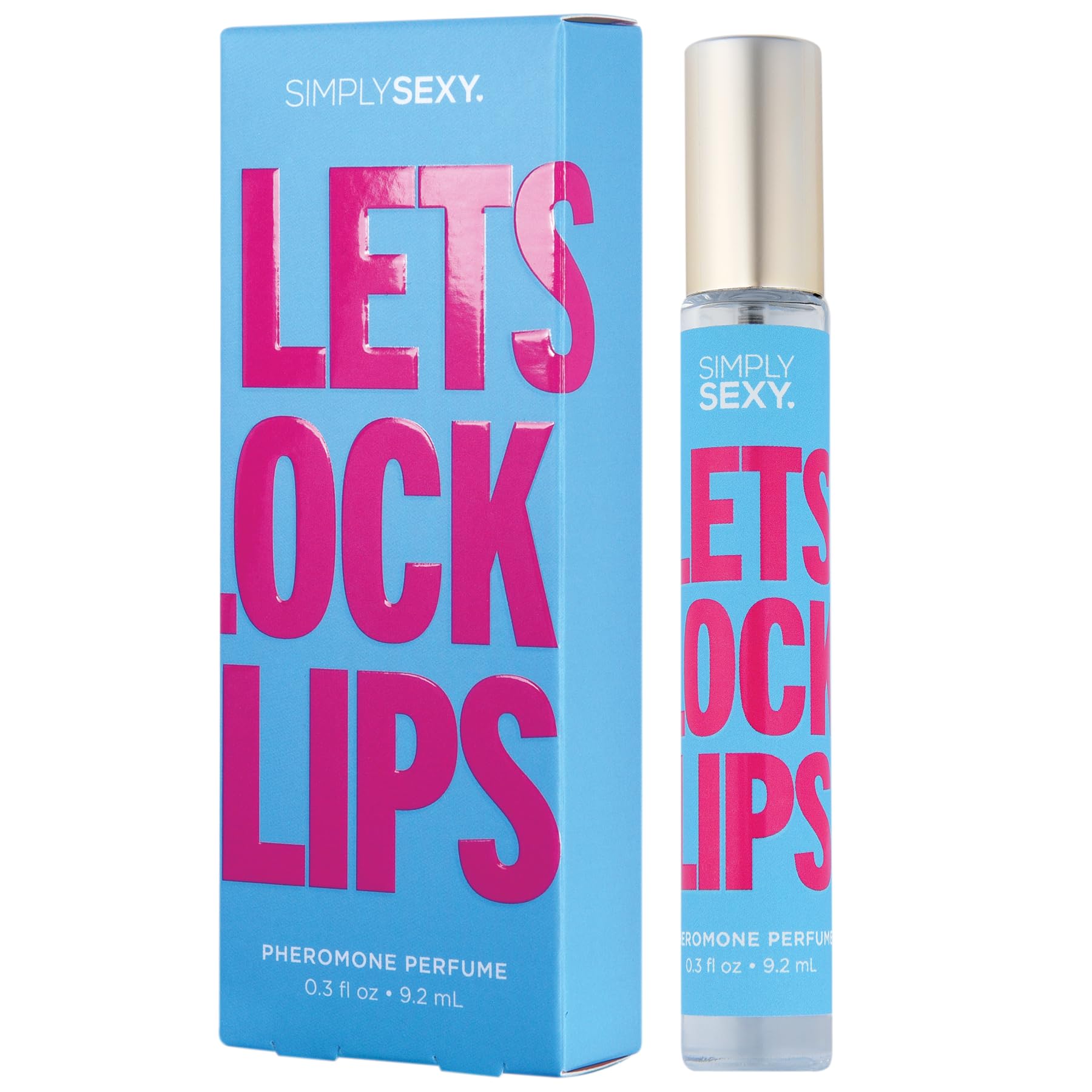 SIMPLY SEXY Affirmations Lets Lock Lips bottle shows fresh floral notes for daily wear.