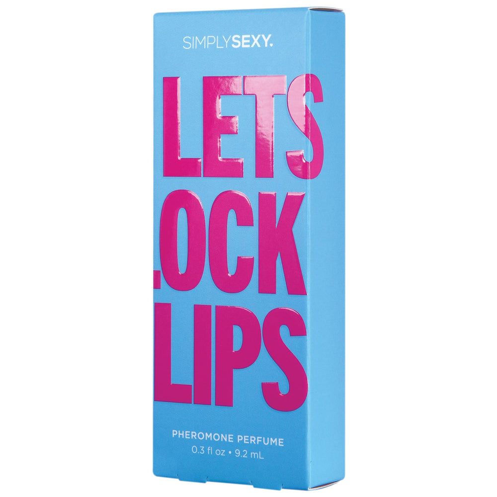 SIMPLY SEXY Affirmations Lets Lock Lips bottle detail with elegant design and sensory appeal.