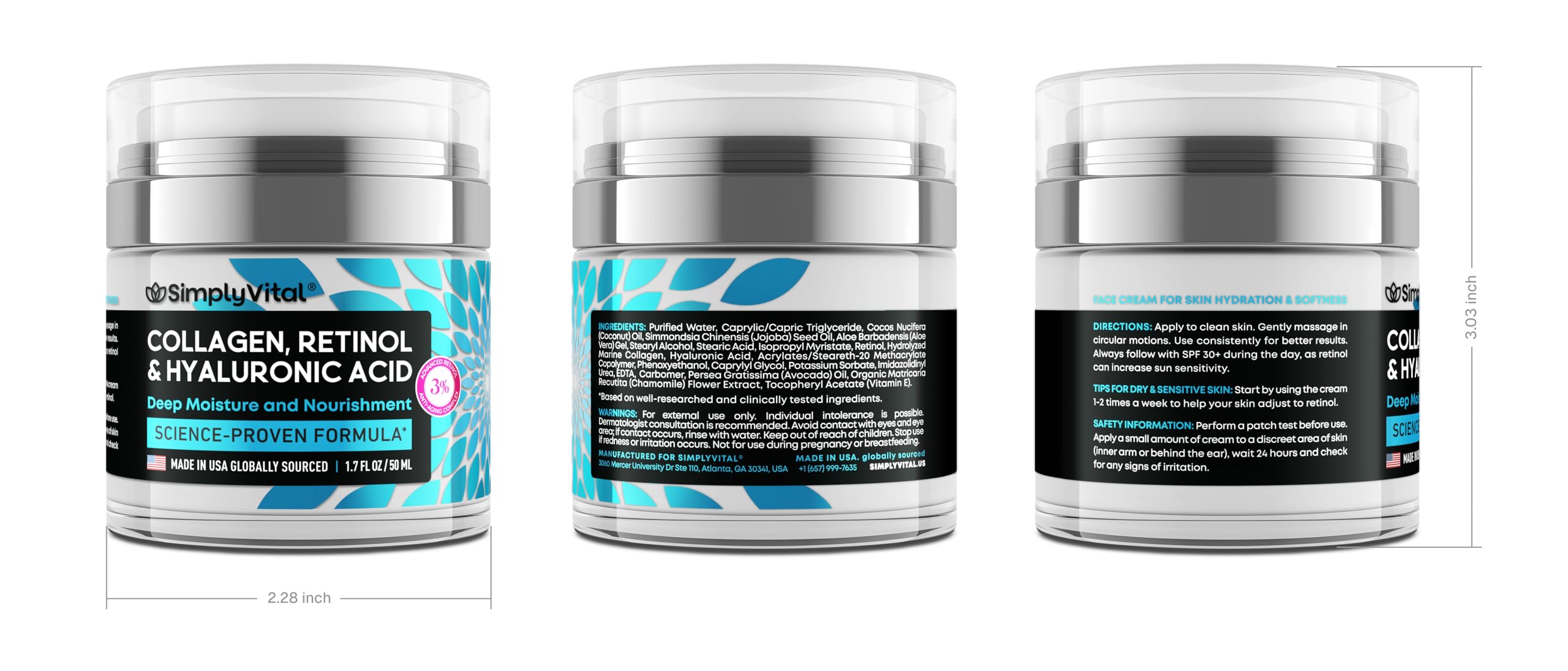 SimplyVital made-in-usa label reinforces trusted American manufacturing.